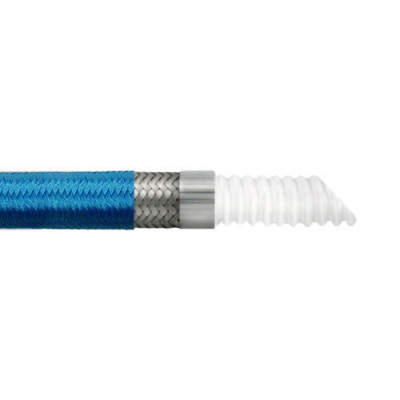 TCSPF Гофрированный шланг из PTFE в оплётке из нержавеющей стали с покрытием из полиэфирного волокна. TCSPF Гофрированный шланг из PTFE в оплётке из нержавеющей стали с покрытием из полиэфирного волокна.