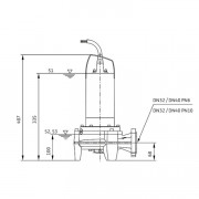 Погружной канализационный насос с режущим механизмом WILO Rexa MINI3-S03/M008-523/P