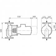 Циркуляционный насос с сухим ротором в исполнении Inline Wilo VeroLine-IPH-O 65/140-4/2