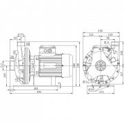 Блочный насос Wilo BAC 40-134-2.2/2-DM/S-2