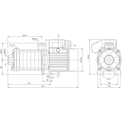 Центробежный насос Wilo Economy MHIL 107 (1~230 В) Центробежный насос Wilo Economy MHIL 107 (1~230 В)
