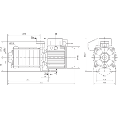 Центробежный насос Wilo Economy MHIL 303 (3~400 В) Центробежный насос Wilo Economy MHIL 303 (3~400 В)