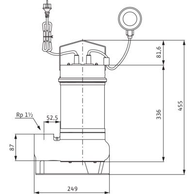 Погружной насос для сточных вод Wilo Drain STS 40/8-A (1~230 В) Погружной насос для сточных вод Wilo Drain STS 40/8-A (1~230 В)